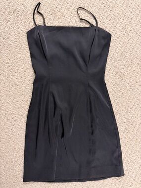 Classic Black Spaghetti Strap Dress